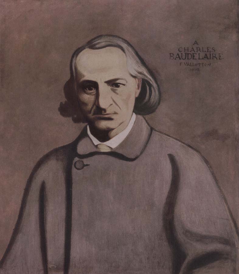 Portrait decoratif of Charles Baudelaire